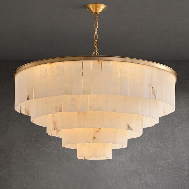 Metavaya Chandelier Marble tiered chandelier