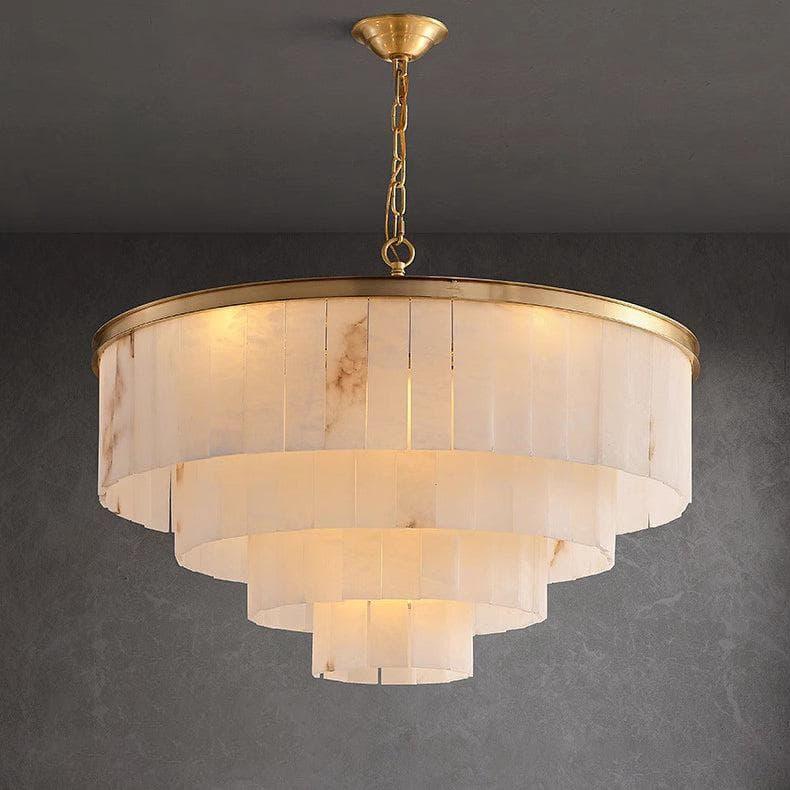 Metavaya Chandelier Dia 80cm x H 70cm / ∅ 31.5″ x H 27.6″ / Gold Marble tiered chandelier 6938617788612 M2023100401-3