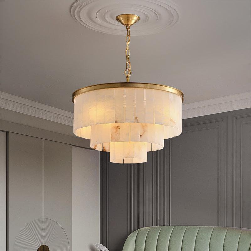 Metavaya Chandelier Marble tiered chandelier