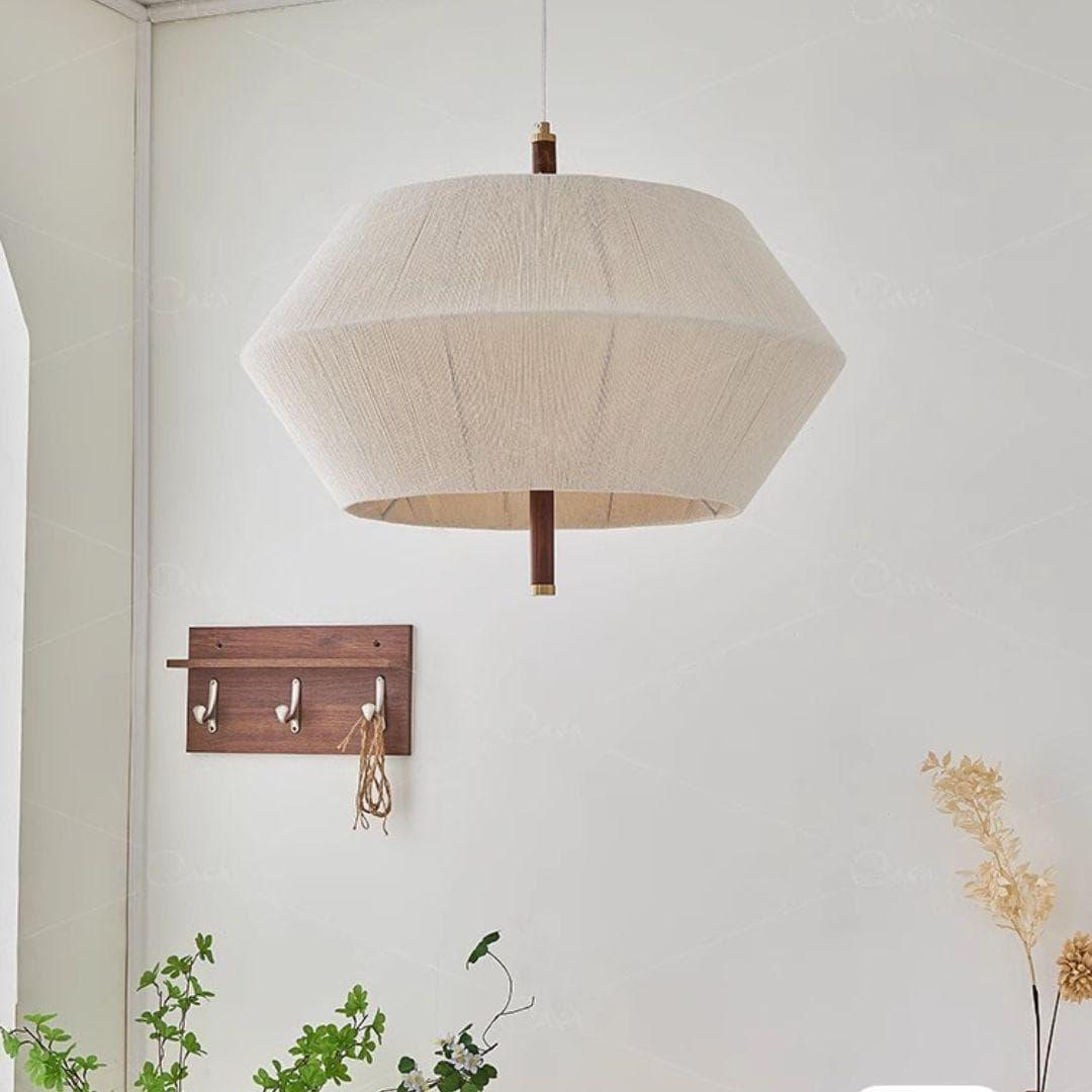 Metavaya Chandelier Dia 60cm x H47cm / natural color Oak rope chandelier 6938617782023 M2023092604-1