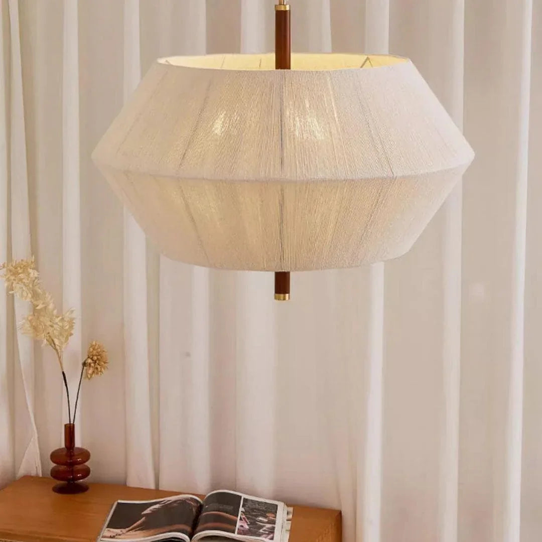 Metavaya Chandelier Dia 60cm x H47cm / natural color Oak rope chandelier 6938617782023 M2023092604-1