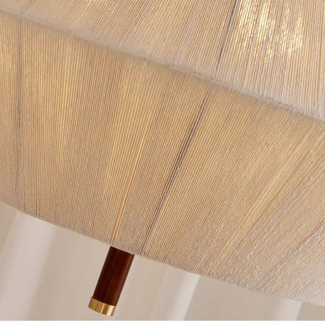 Metavaya Chandelier Dia 60cm x H47cm / natural color Oak rope chandelier 6938617782023 M2023092604-1