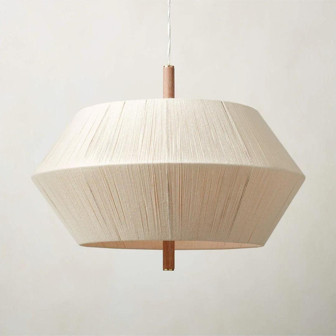 Metavaya Chandelier Dia 60cm x H47cm / natural color Oak rope chandelier 6938617782023 M2023092604-1