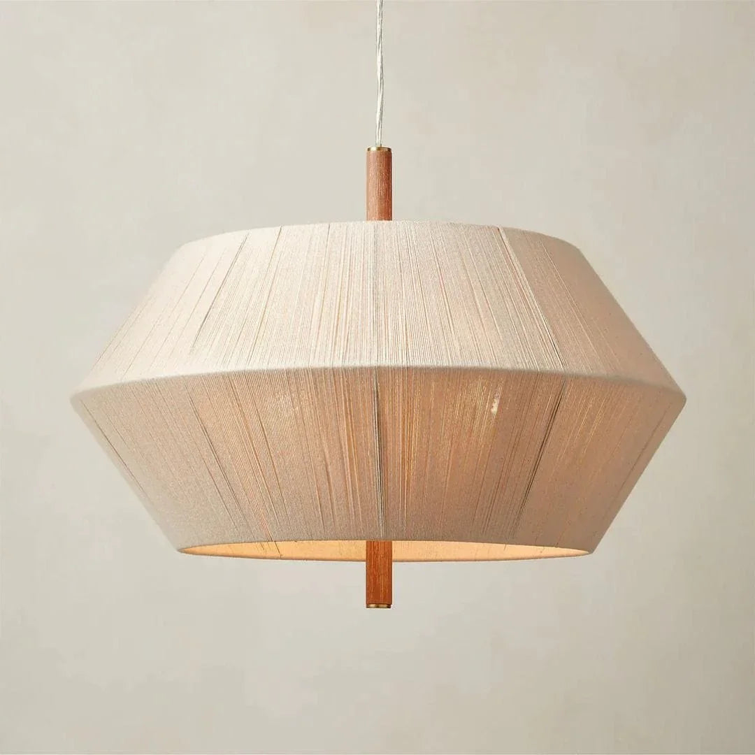 Metavaya Chandelier Dia 60cm x H47cm / natural color Oak rope chandelier 6938617782023 M2023092604-1