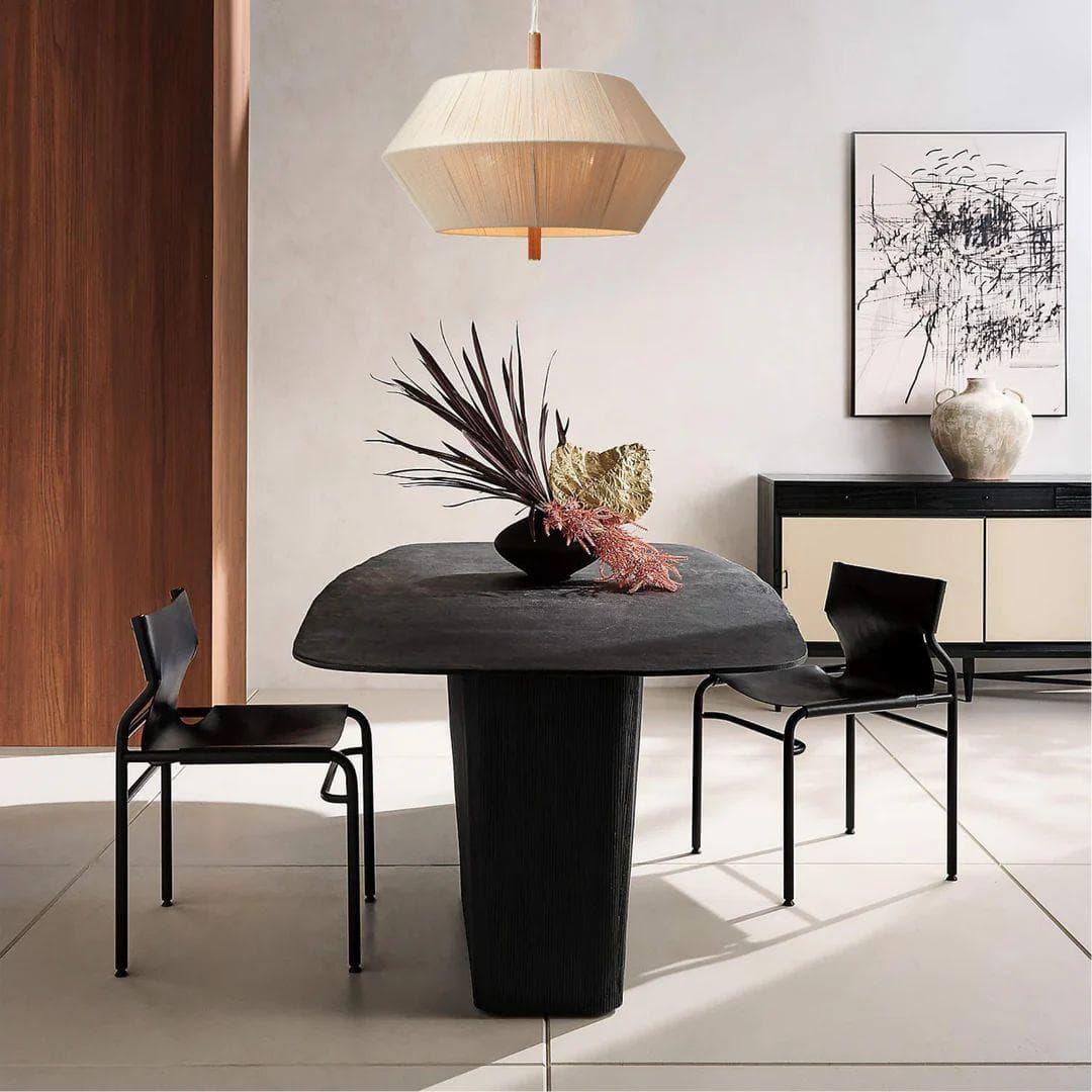 Metavaya Chandelier Dia 60cm x H47cm / natural color Oak rope chandelier 6938617782023 M2023092604-1