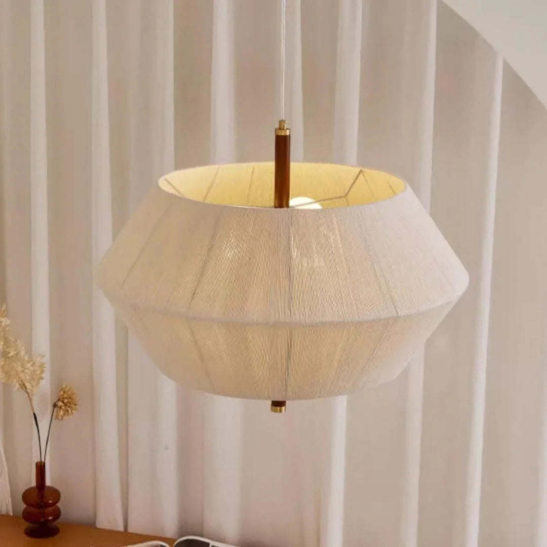 Metavaya Chandelier Dia 60cm x H47cm / natural color Oak rope chandelier 6938617782023 M2023092604-1