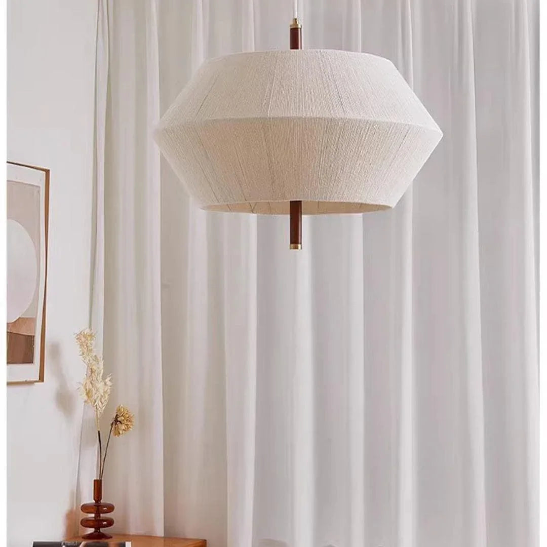 Metavaya Chandelier Dia 60cm x H47cm / natural color Oak rope chandelier 6938617782023 M2023092604-1