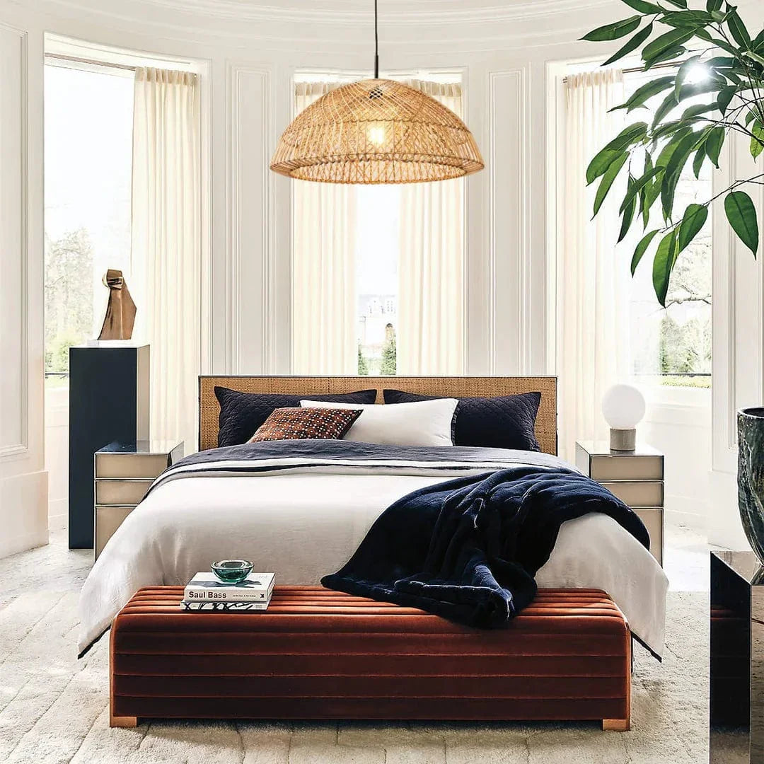 Metavaya Pendant lamp wicker Pendant Lampp