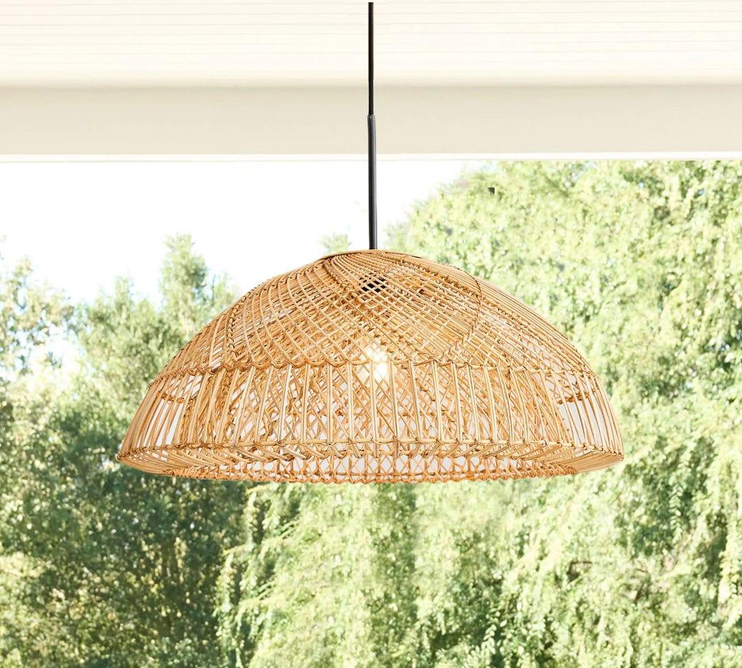 Metavaya Pendant lamp wicker Pendant Lampp