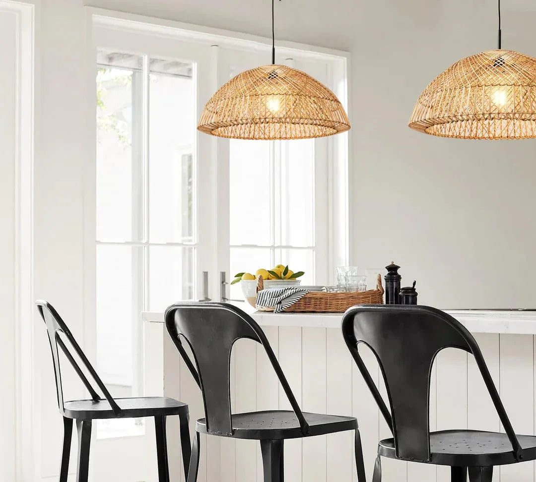 Metavaya Pendant lamp wicker Pendant Lampp