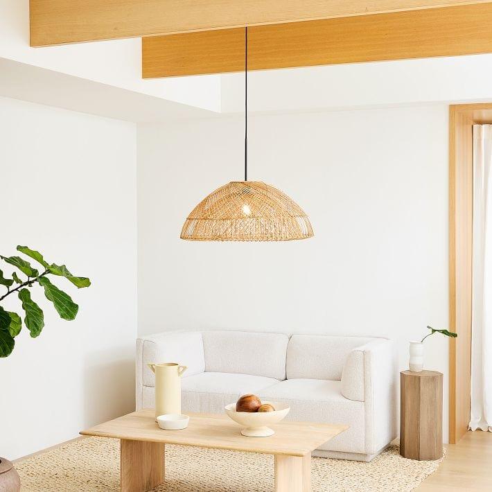 Metavaya Pendant lamp wicker Pendant Lampp