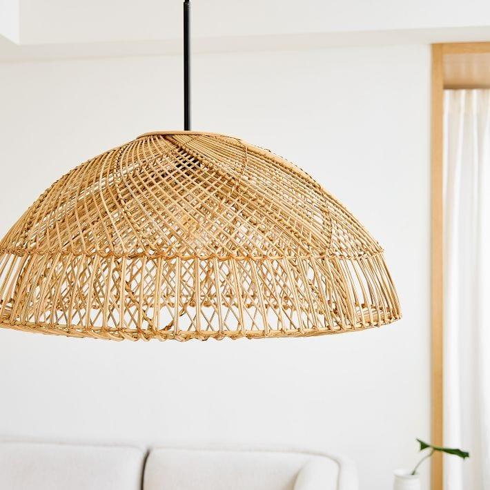 Metavaya Pendant lamp wicker Pendant Lampp