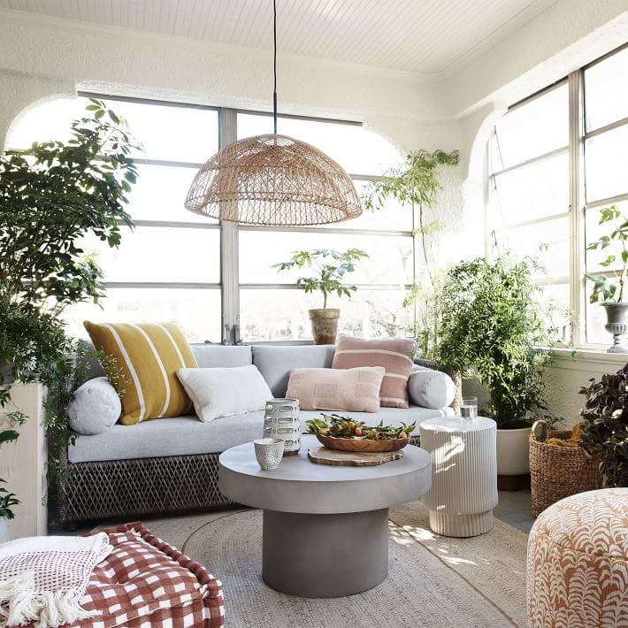 Metavaya Pendant lamp wicker Pendant Lampp