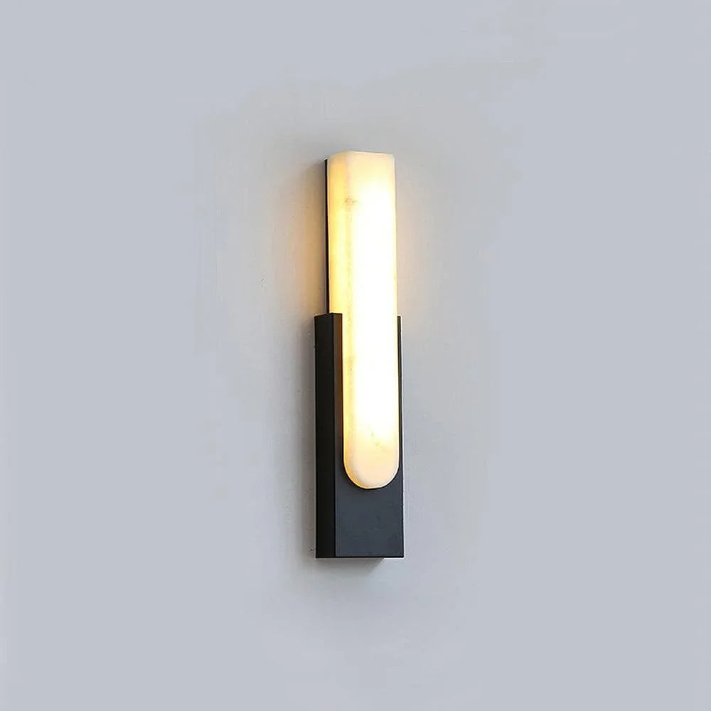Metavaya Wall lamp Dia 10cm x H 50cm / Black / Warm White Agatha Sconce 653733633771 B202112090001-3 Modern Interior Bathroom Sconces Agatha Sconces