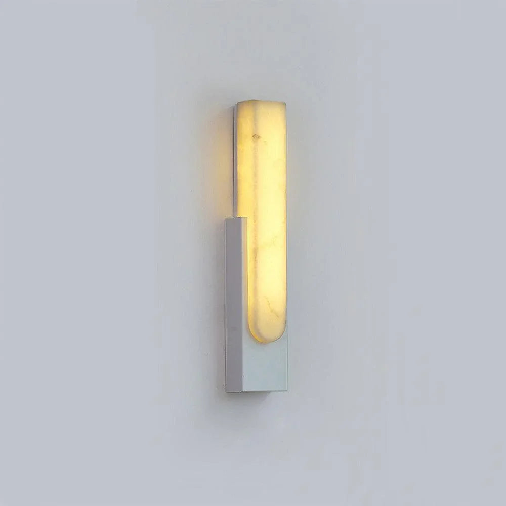 Metavaya Wall lamp Dia 10cm x H 50cm / White / Warm White Agatha Sconce 653733633771 B202112090001-7 Modern Interior Bathroom Sconces Agatha Sconces