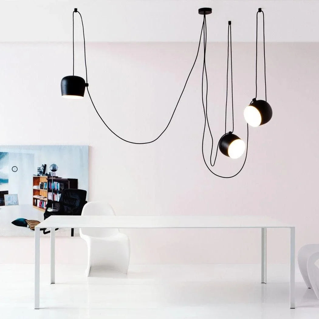 Metavaya Pendant lamp Aim Pendant Lamp AIM 3500K Single Hardwired Pendant in Black and White