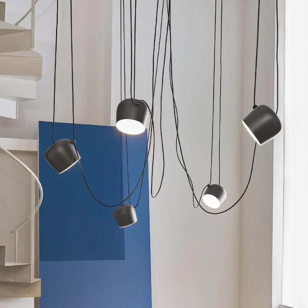 Metavaya Pendant lamp Aim Pendant Lamp AIM 3500K Single Hardwired Pendant in Black and White