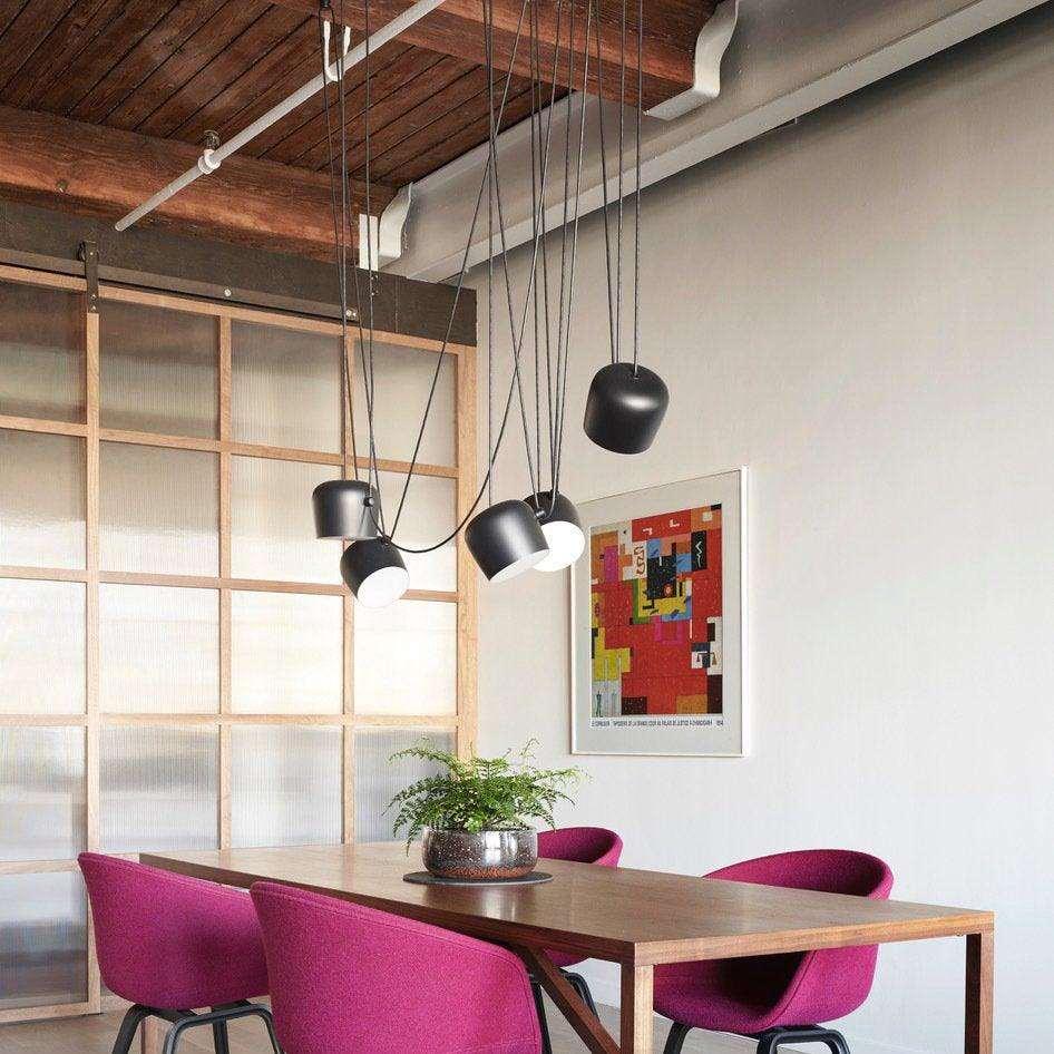 Metavaya Pendant lamp Aim Pendant Lamp AIM 3500K Single Hardwired Pendant in Black and White