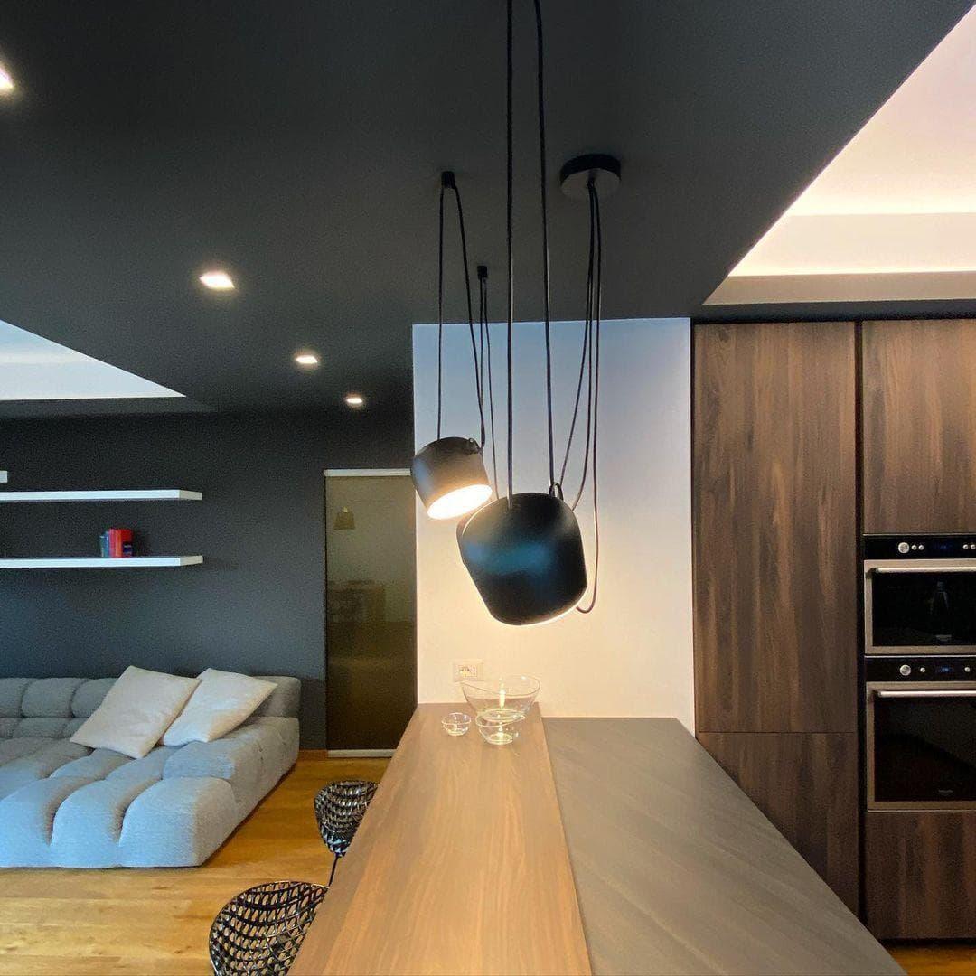 Metavaya Pendant lamp Aim Pendant Lamp AIM 3500K Single Hardwired Pendant in Black and White