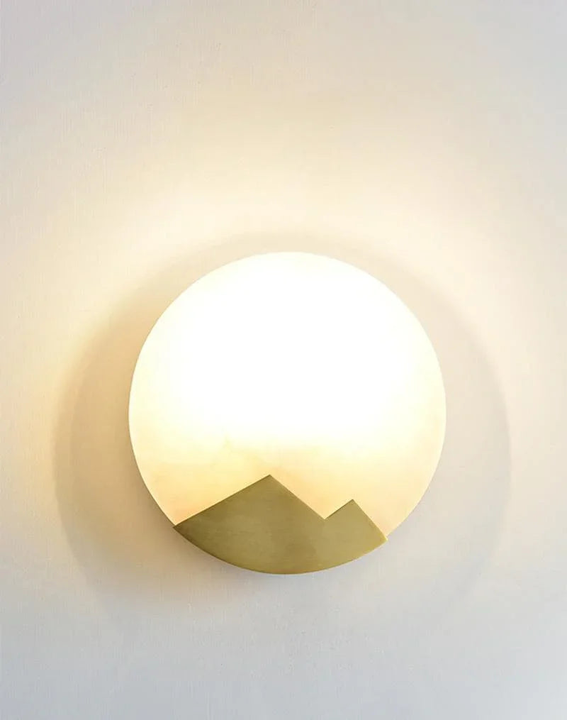 Metavaya Wall lamp Alabaster Brass Sconce Buy Alabaster Brass Sconce Online in USA & Canada
