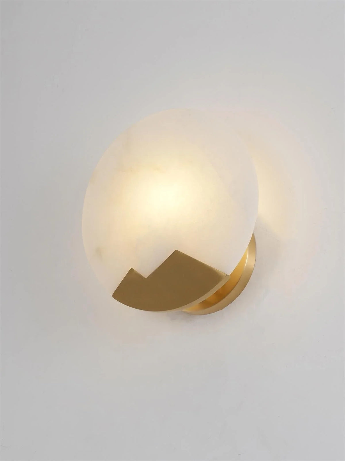 Metavaya Wall lamp Alabaster Brass Sconce Buy Alabaster Brass Sconce Online in USA & Canada