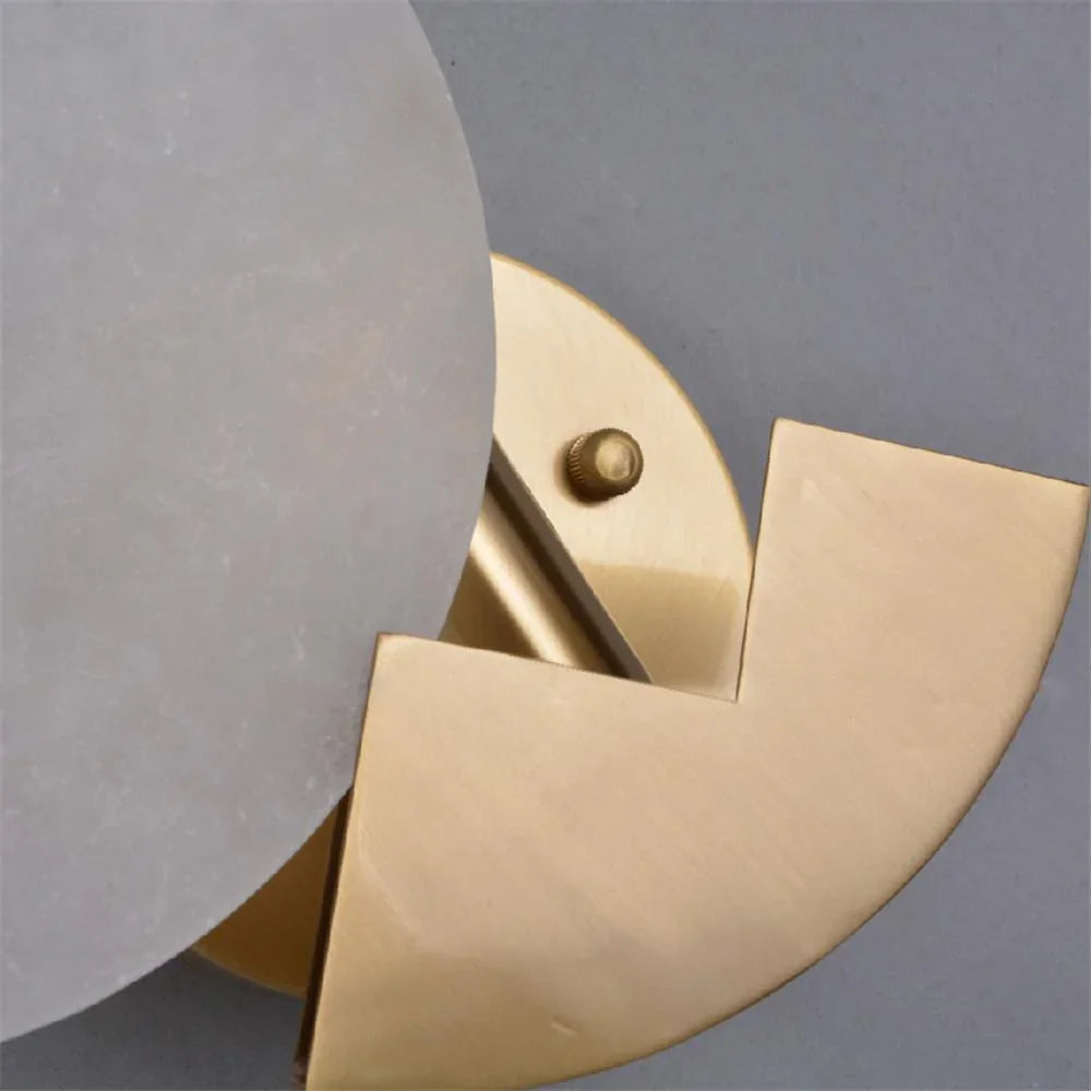 Metavaya Wall lamp Alabaster Brass Sconce Buy Alabaster Brass Sconce Online in USA & Canada