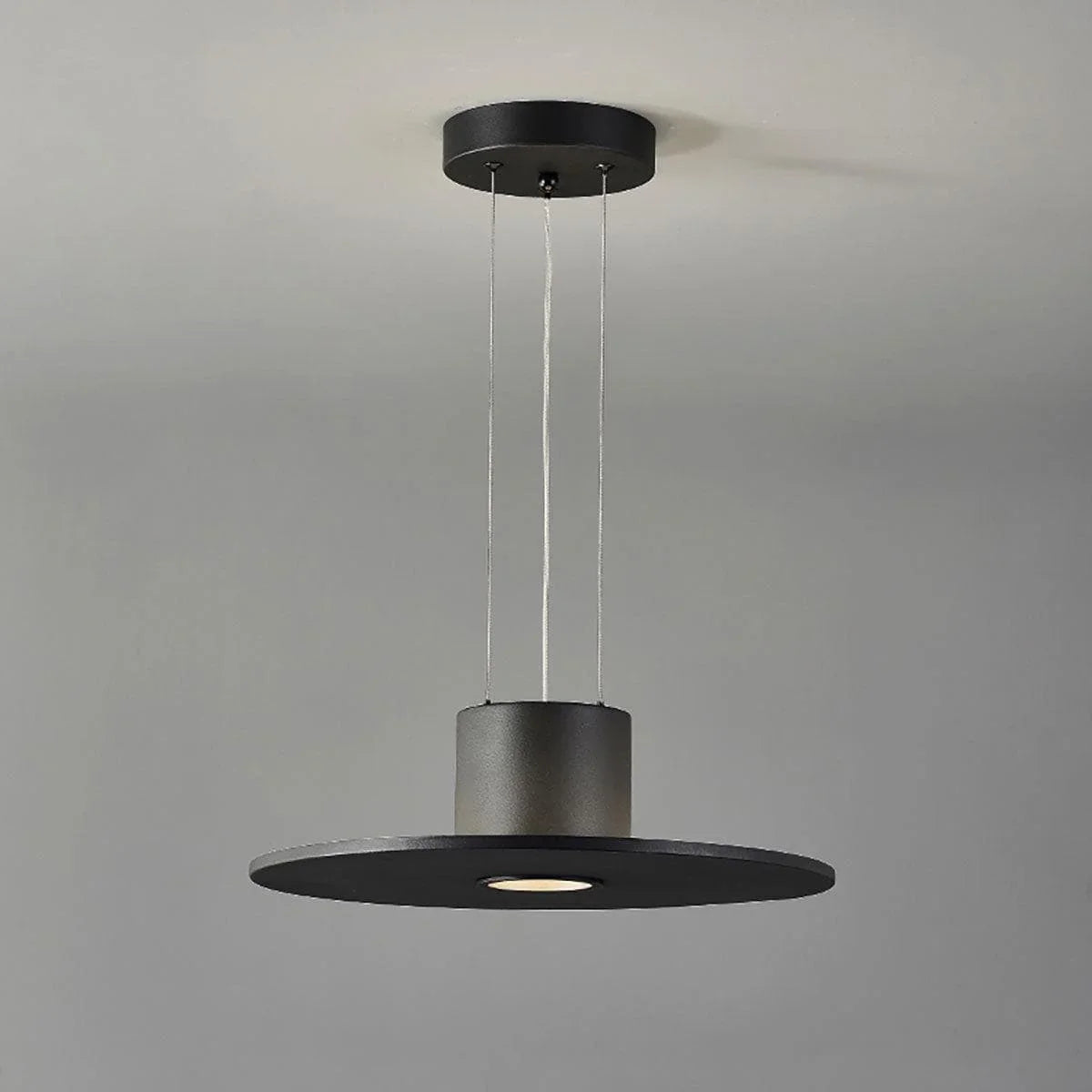 Metavaya Pendant lamp Dia 40cm / ∅ 15.7″ / Matte Black / Warm White Andromeda Suspension Lamp 336019217680 M202302214-1