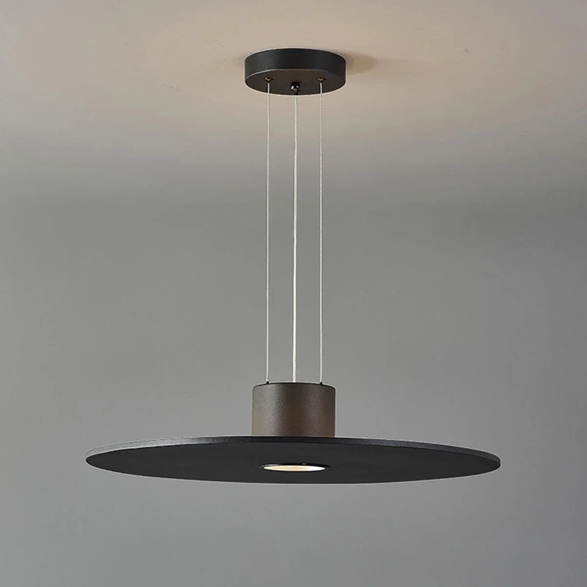 Metavaya Pendant lamp Dia 60cm / ∅ 23.6″ / Matte Black / Warm White Andromeda Suspension Lamp 336019217703 M202302214-3