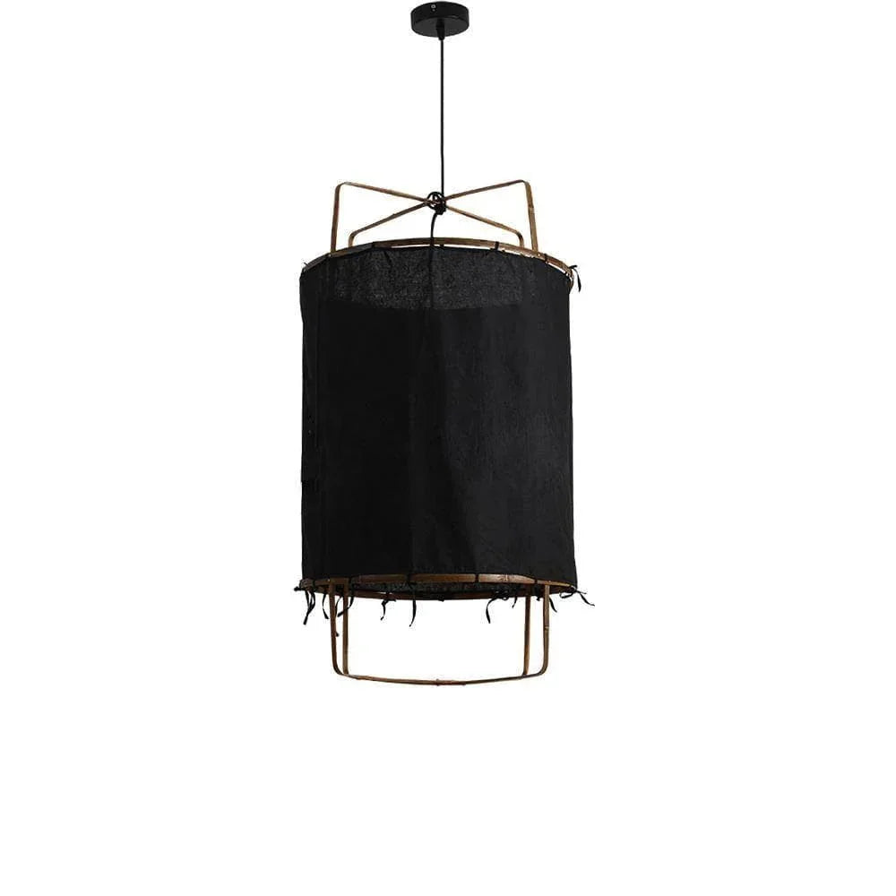 Metavaya Pendant lamp Dia 40cm x H 62cm / Black cotton cloth Ay illuminate Pendant Lamp 653733214789 M2021121706-3