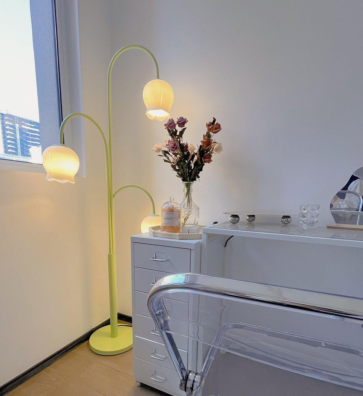 Metavaya Floor lamp Bell Orchid Floor Lamp Bell Orchid Floor Lamp for Sale Online in USA