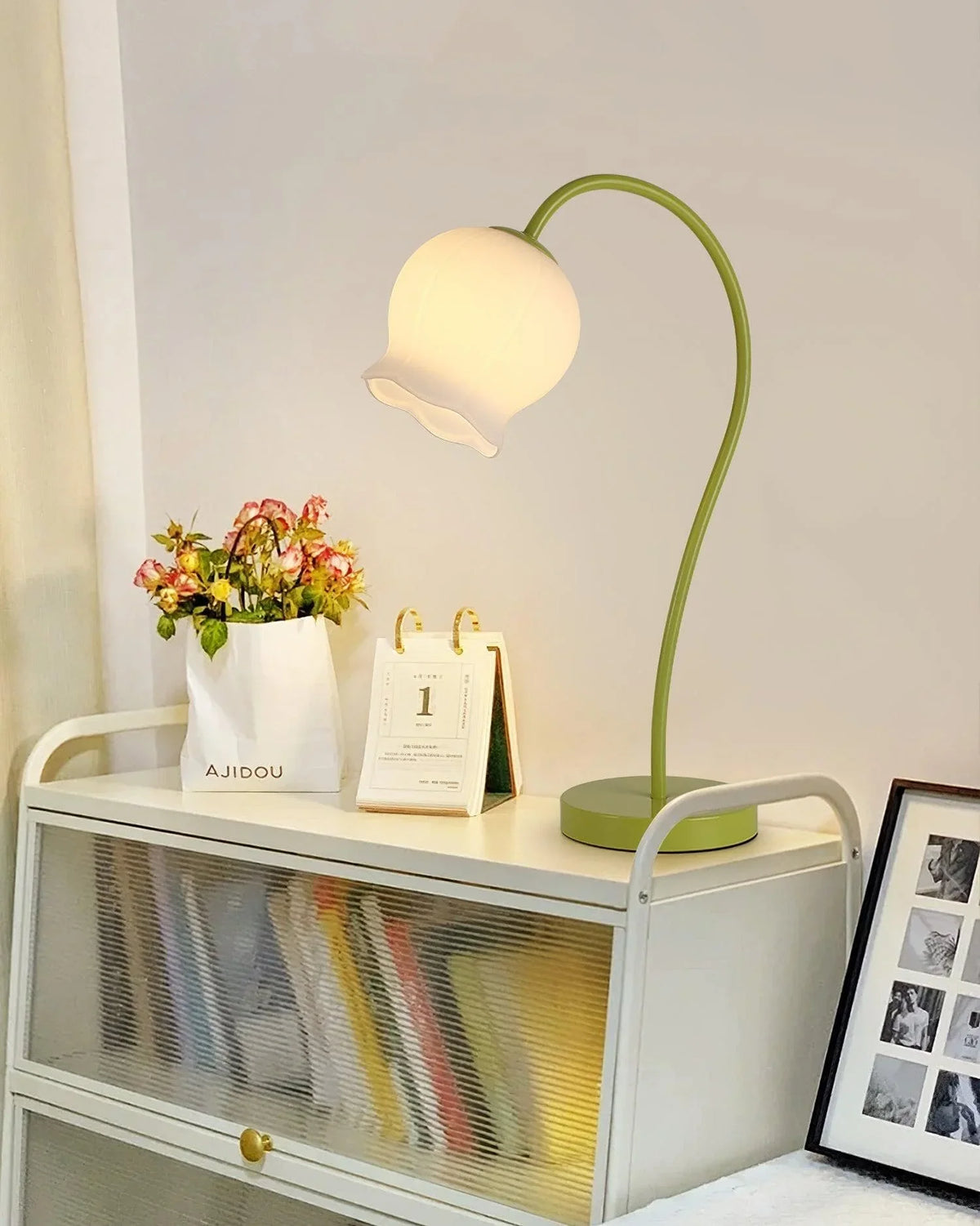 Metavaya Table lamp Bell Orchid Table Lamp Buy Bell Orchid Table Lamp Online in USA/Canada