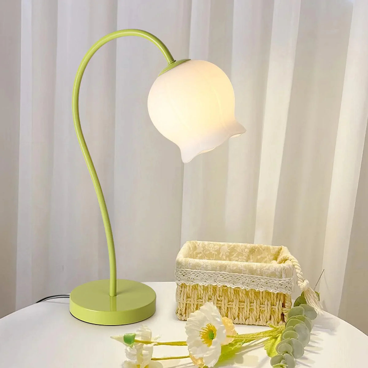Metavaya Table lamp Bell Orchid Table Lamp Buy Bell Orchid Table Lamp Online in USA/Canada