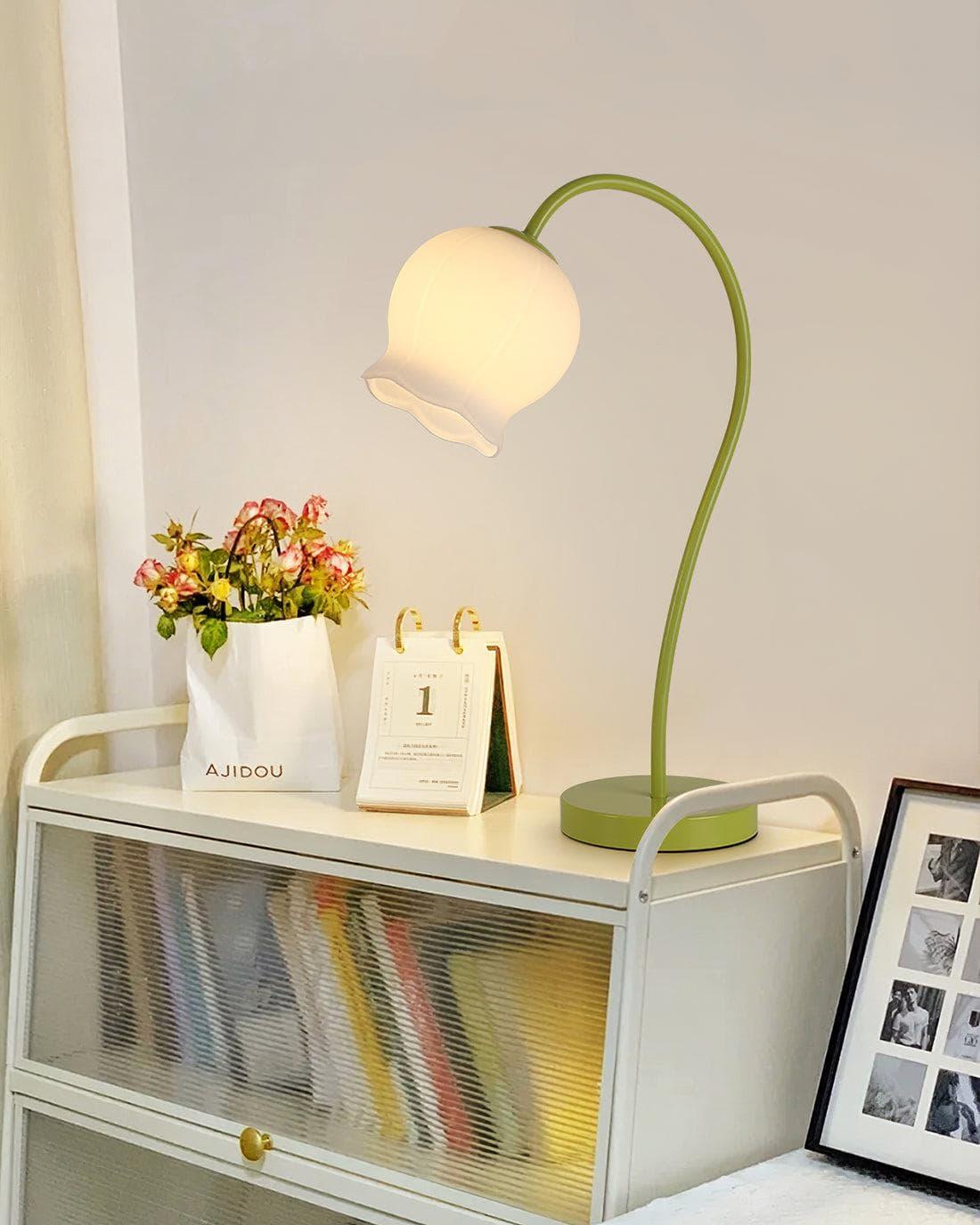 Metavaya Table lamp Bell Orchid Table Lamp Buy Bell Orchid Table Lamp Online in USA/Canada