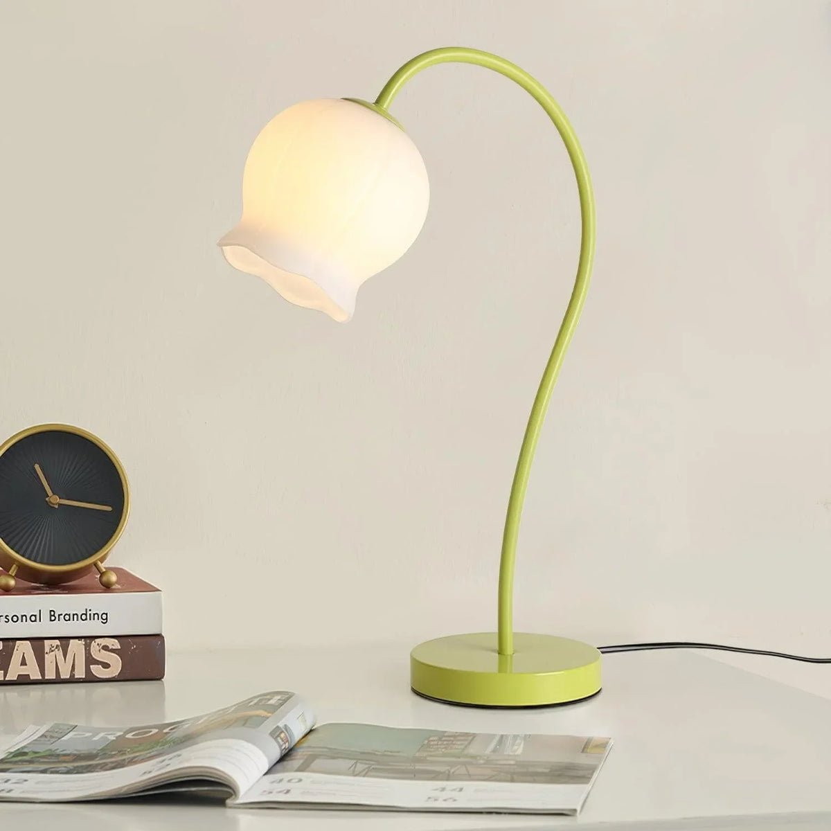 Metavaya Table lamp Bell Orchid Table Lamp Buy Bell Orchid Table Lamp Online in USA/Canada