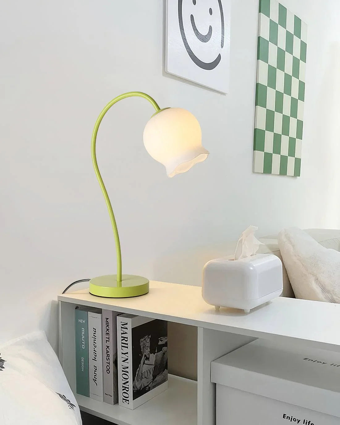 Metavaya Table lamp Bell Orchid Table Lamp Buy Bell Orchid Table Lamp Online in USA/Canada