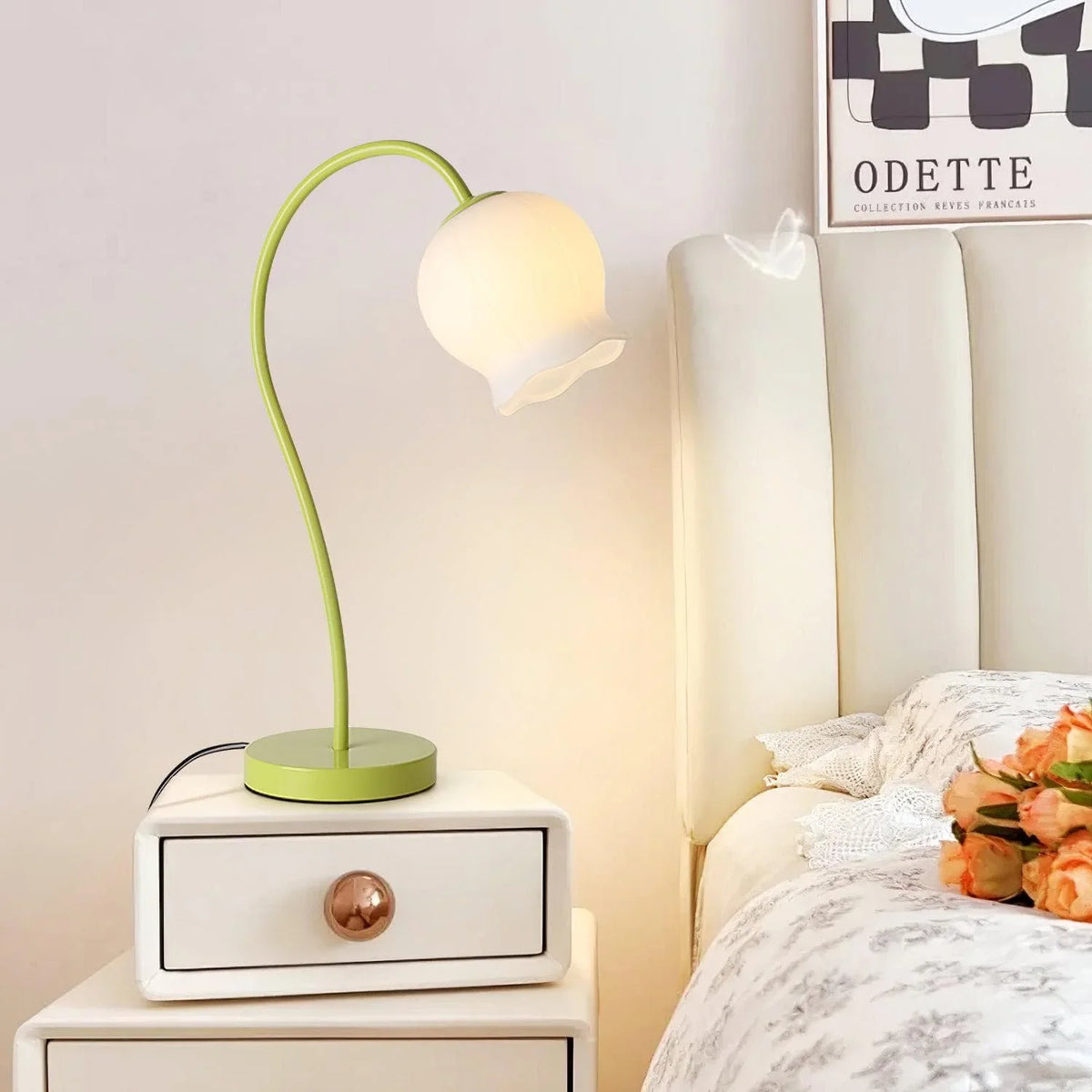 Metavaya Table lamp Bell Orchid Table Lamp Buy Bell Orchid Table Lamp Online in USA/Canada