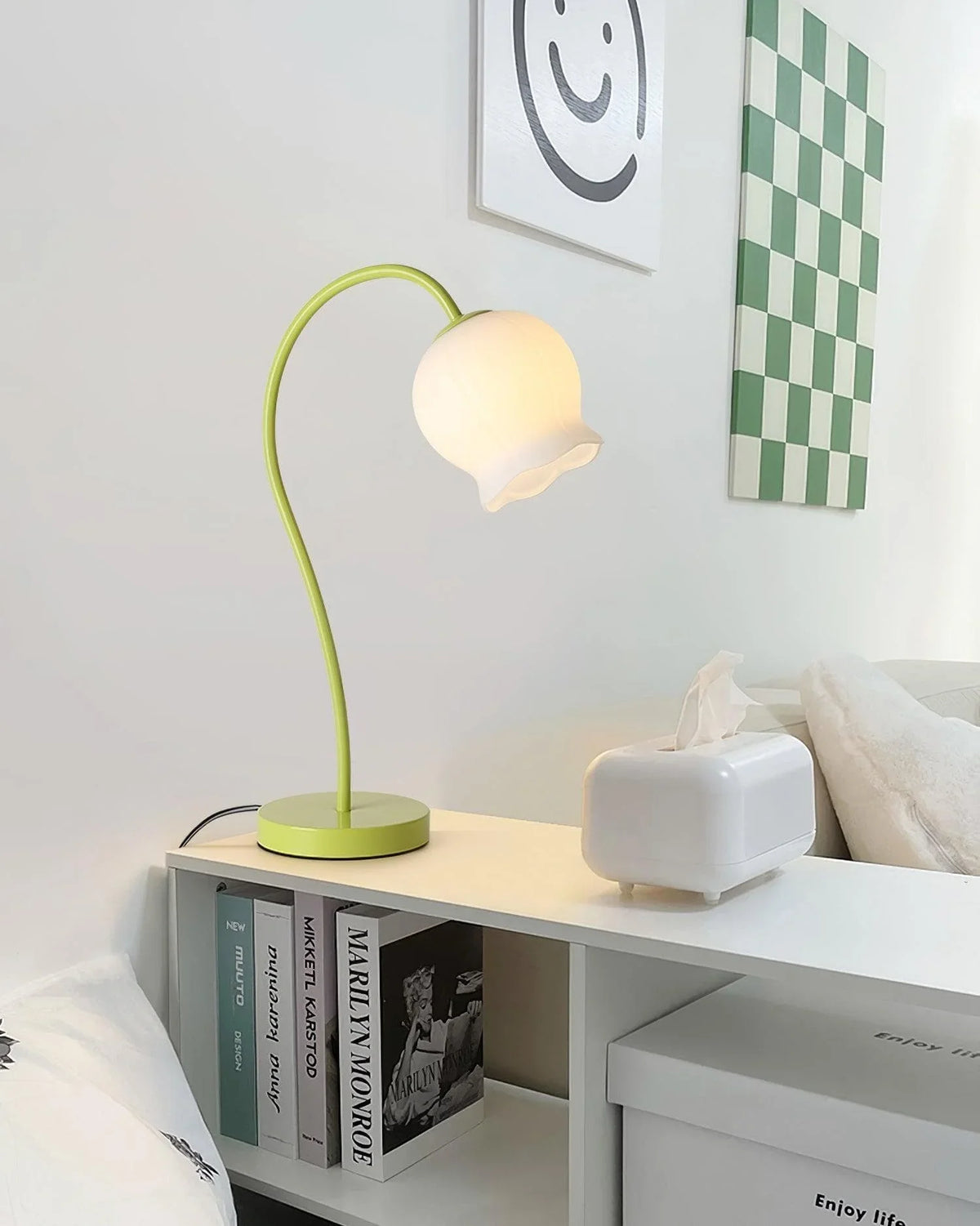 Metavaya Table lamp Bell Orchid Table Lamp Buy Bell Orchid Table Lamp Online in USA/Canada