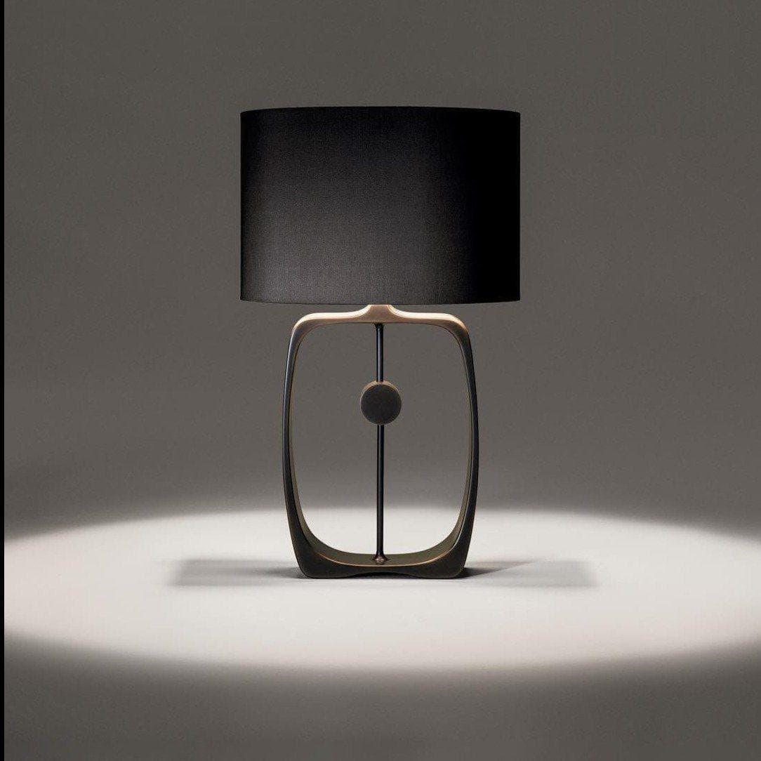 Metavaya Table lamp Dia 38cm x H 68cm / Black Lampshade / US plug Bell Pepper Table Lamp 360192148004 M2022111202-5 Bell Pepper Table Lamp | Bell Table Light
