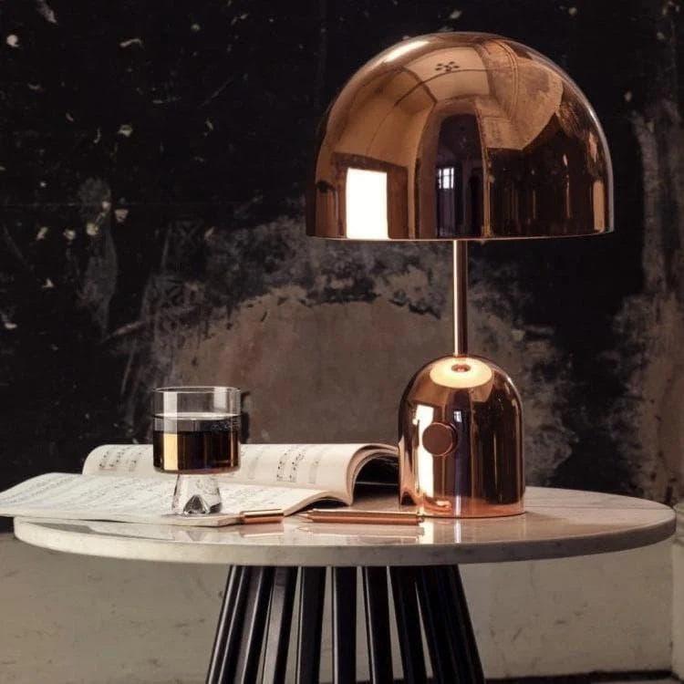 Metavaya Table lamp Dia 28cm x H 40cm / Rose gold / US plug Bell Table Light 822706699032 M2022092102-5 Bell Table Light & Lamps for Sale in USA