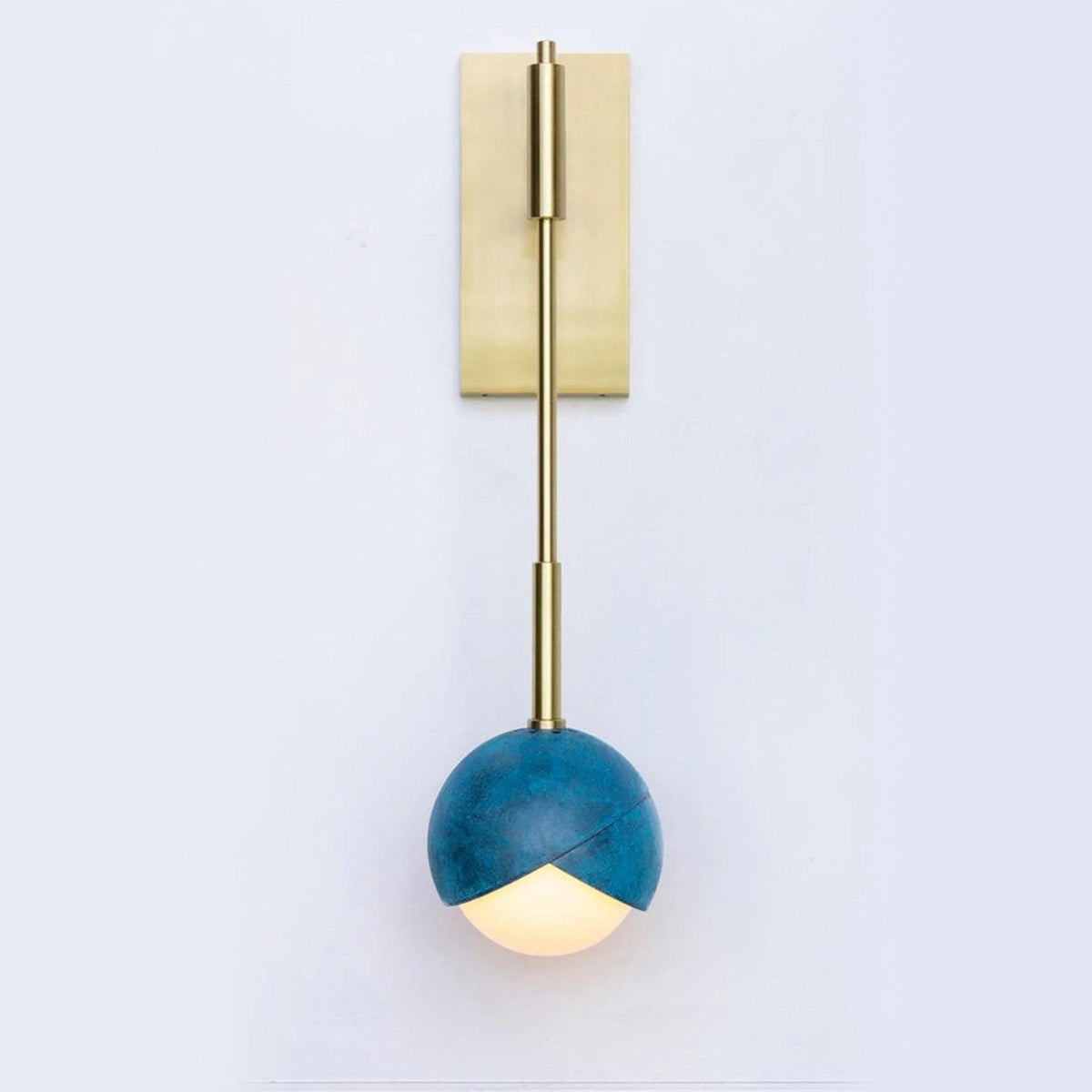 Metavaya Wall lamp Dia 15cm x H 53cm / Blue Benedict Sconce 653733644470 B-202112250008-1 Buy Benedict Sconce & Wall Lamps Online