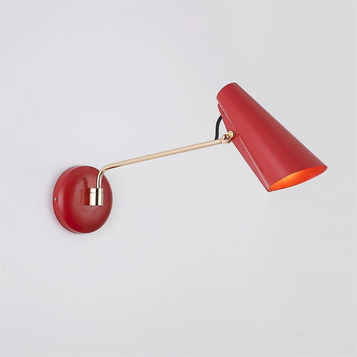 Metavaya Wall lamp Dia 53cm x H 24cm / Red & Gold Birdy Wall Lamp 662668873695 M2022100905-6 Birdy Wall Lamp & Sconce for Sale