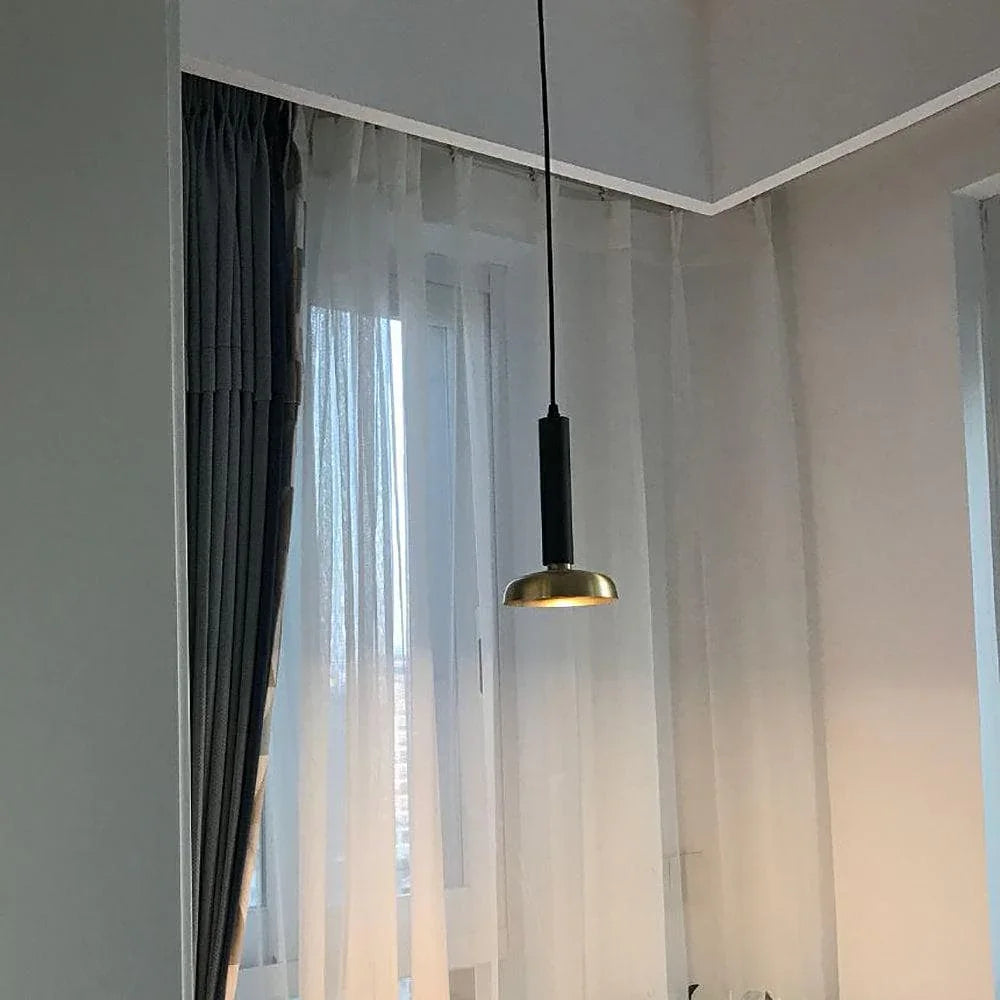 Metavaya Pendant light Dia 14cm x H 26cm / Brass+black Blend Pendant light 653733644753 D-202201060029-1