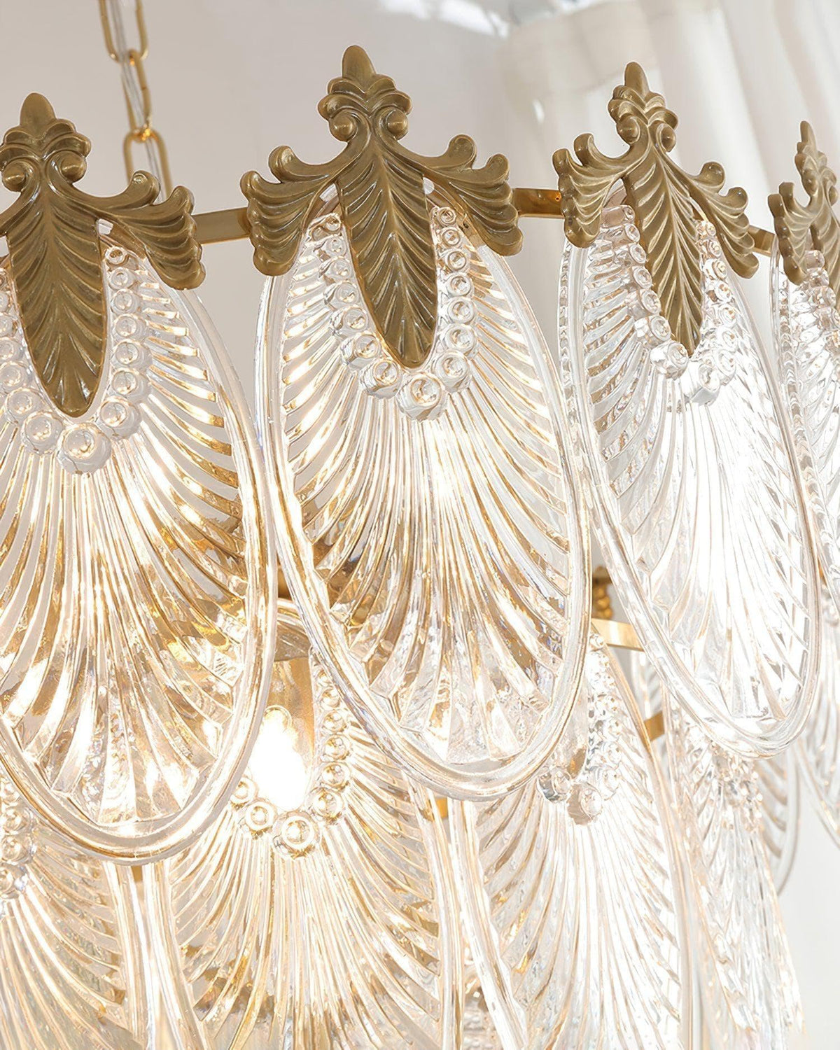 Metavaya Chandelier Brass Leaves Chandelier