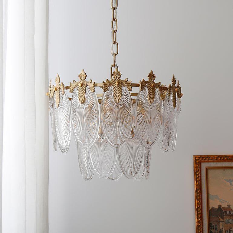 Metavaya Chandelier Brass Leaves Chandelier