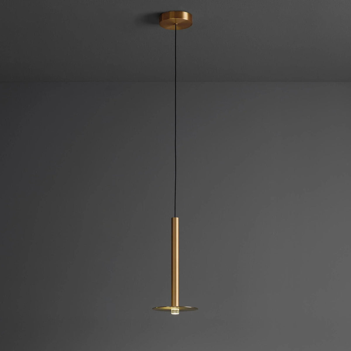 Metavaya Pendant light Dia 23cm x H 45cm / Brass Candle Suspension 653733644715 D-202201040025-3 Candle Suspension Ceiling Light Fixture