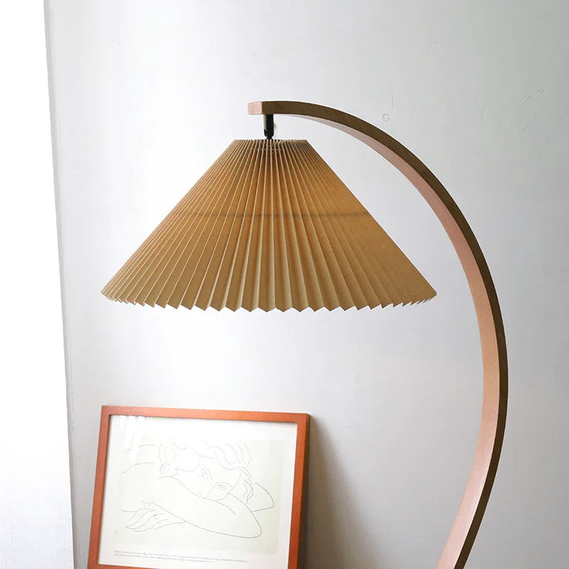 Metavaya Floor lamp Dia 72cm x H 150cm / Beech wood+Coffee / US plug Caprani Floor Lamp 653733628906 M-202112162126-9 Caprani Floor Lamp for Sale
