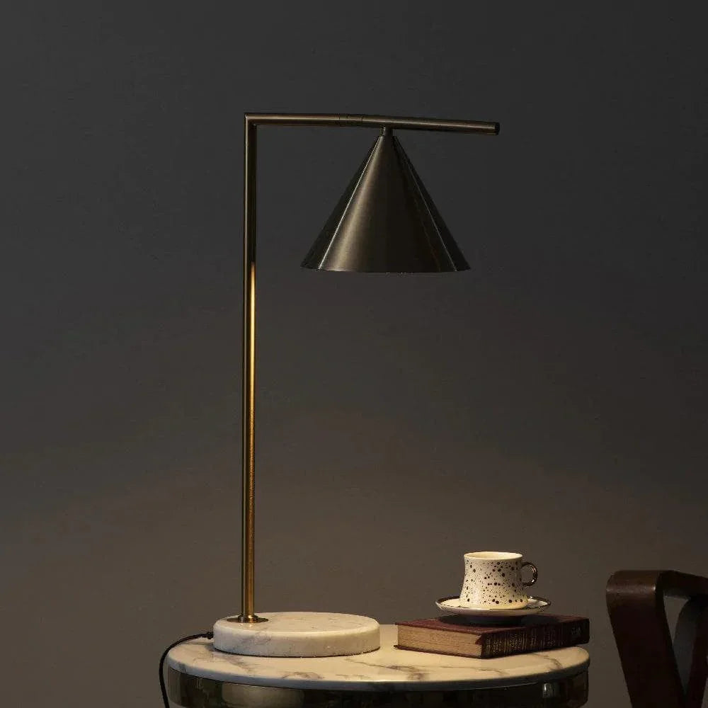 Metavaya Table lamp Dia 20cm X H 60cm / Black / US plug Captain Table Lamp 835936404956 M2022090701-5 Captain Table Lamp with Clear Finish