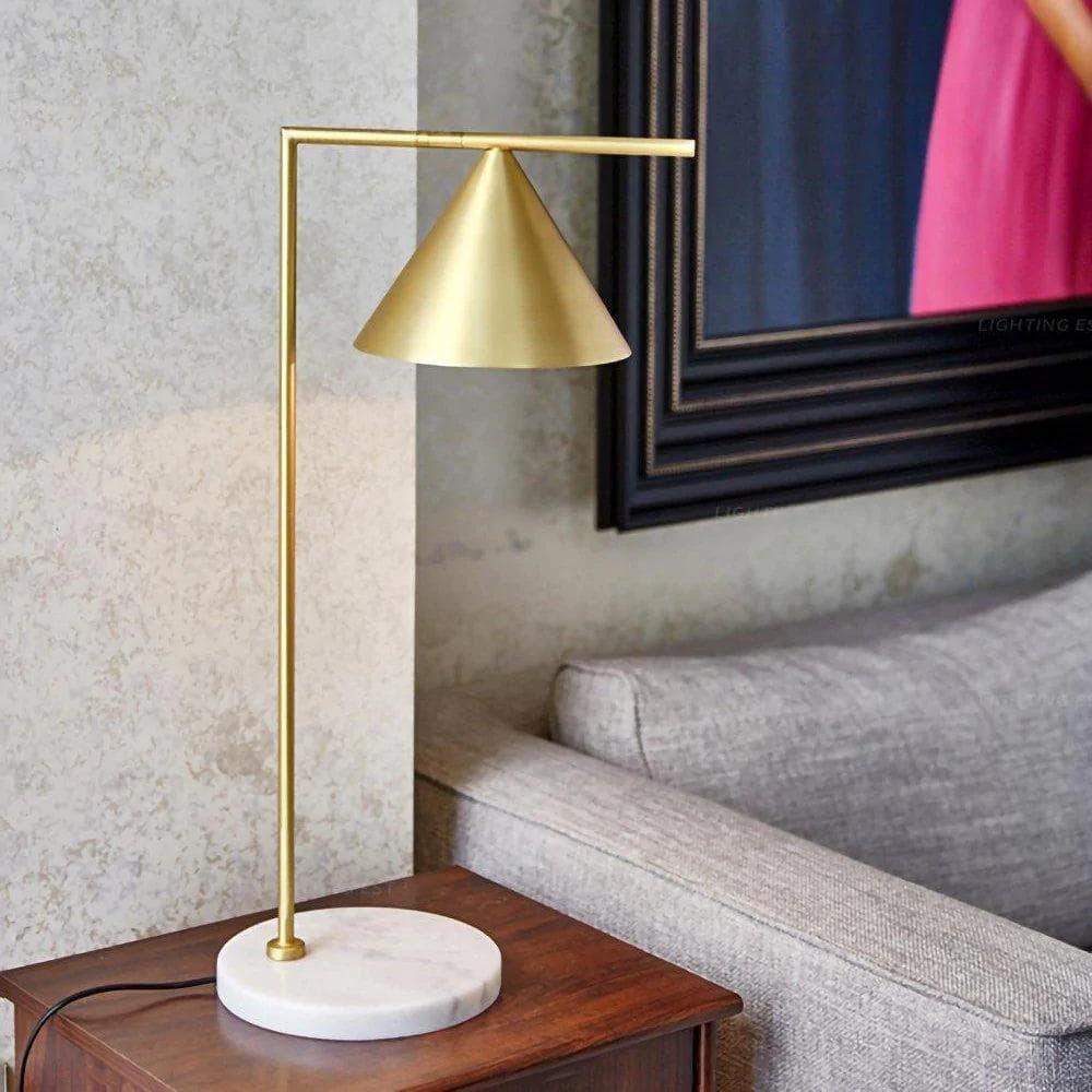 Metavaya Table lamp Dia 20cm X H 60cm / Gold / US plug Captain Table Lamp 835936404956 M2022090701-1 Captain Table Lamp with Clear Finish