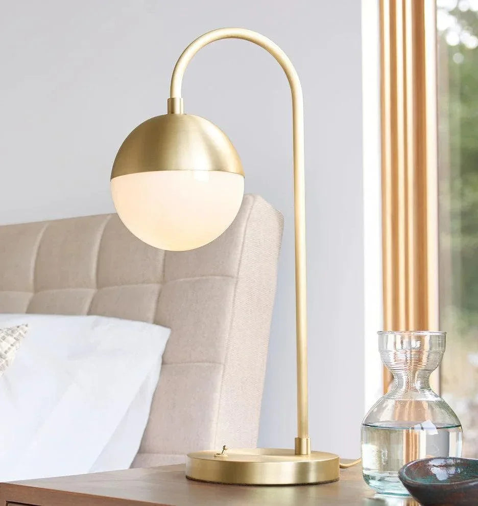 Metavaya Table lamp Dia 18cm x H 53cm / Gold / UK plug Cedar Moss Table Lamp 822706698608 M2022092107-2