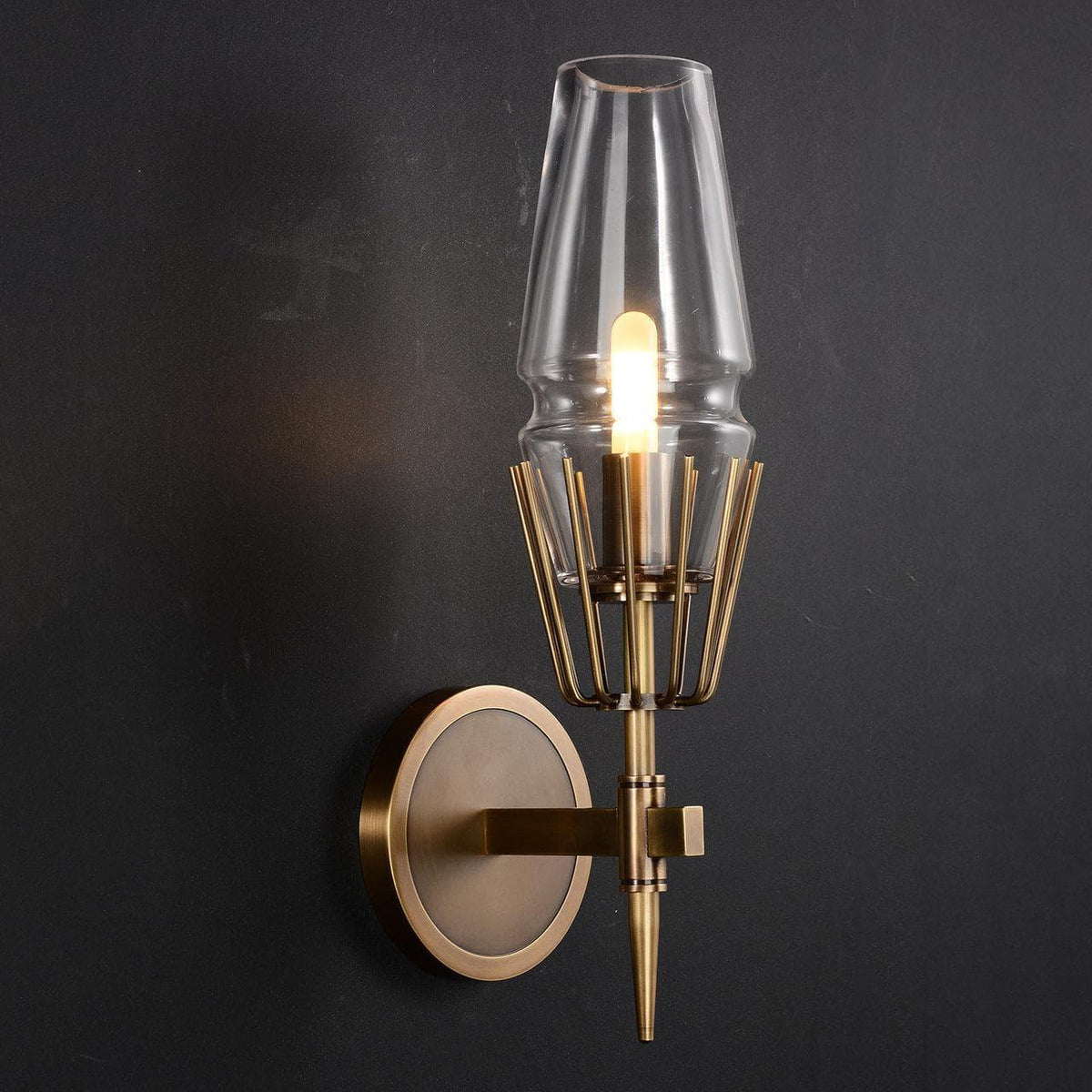 Metavaya Wall lamp Chaillot Sconce Chaillot Sconce in Crystal Shade for Sale